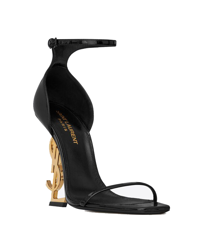 YSL OPYUM SANDALS IN PATENT LEATHER