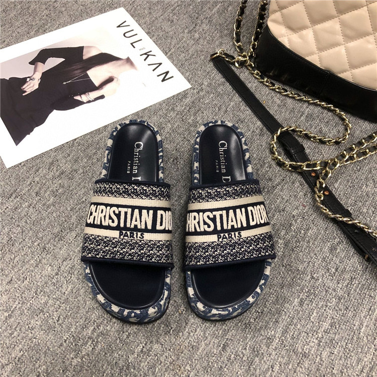 Dior Oblique Thick Slides