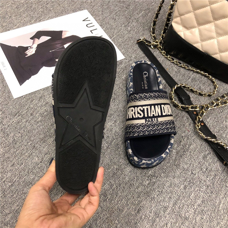 Dior Oblique Thick Slides