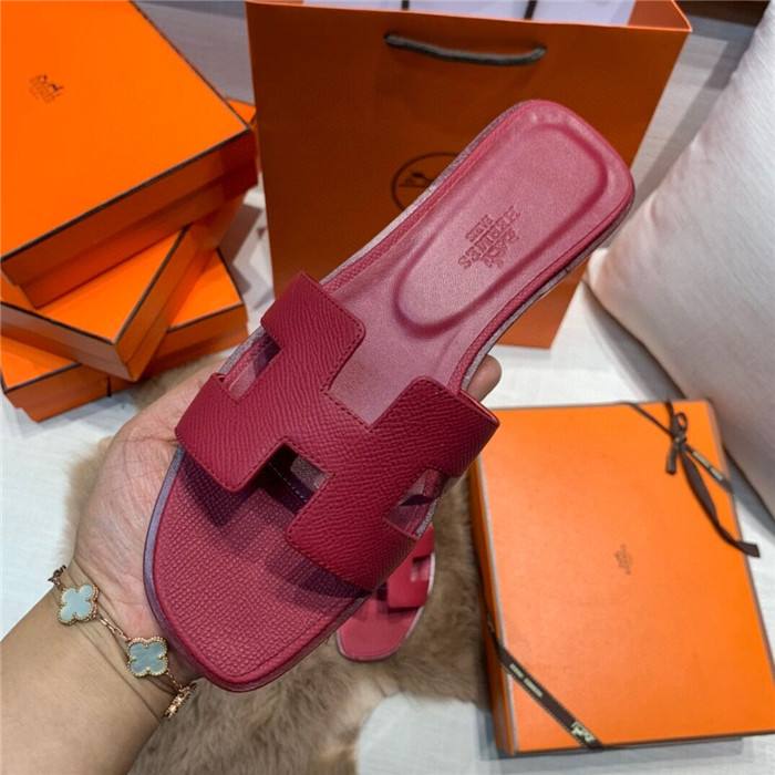 Hermes Slides Epsom Leather