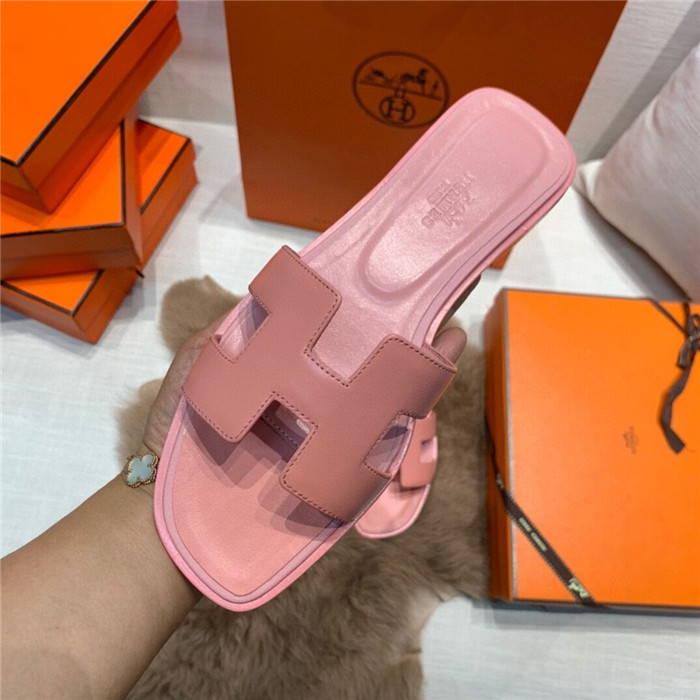 Hermes Slides Smooth Leather