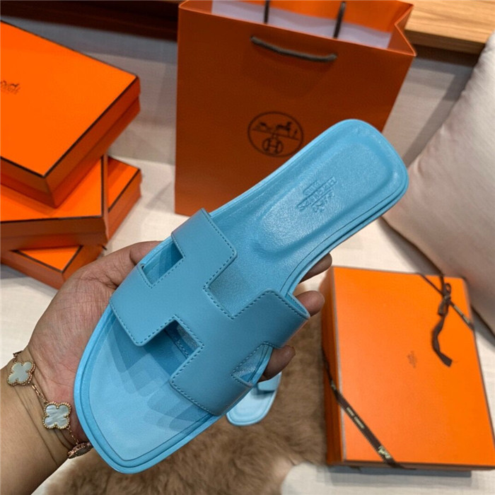 Hermes Slides Smooth Leather