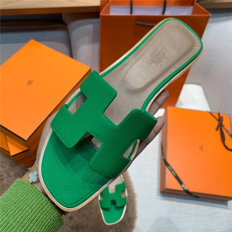 Hermes Slides Epsom Leather