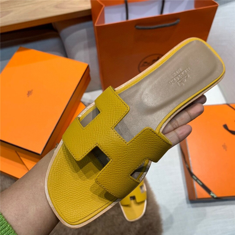 Hermes Slides Epsom Leather