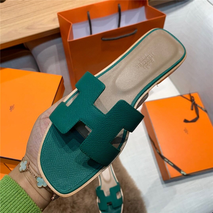 Hermes Slides Epsom Leather