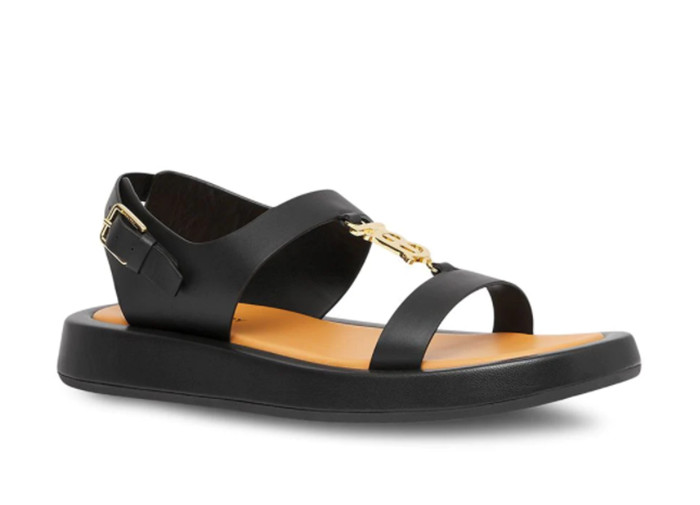 Burberry Monogram Motif Leather Sandals