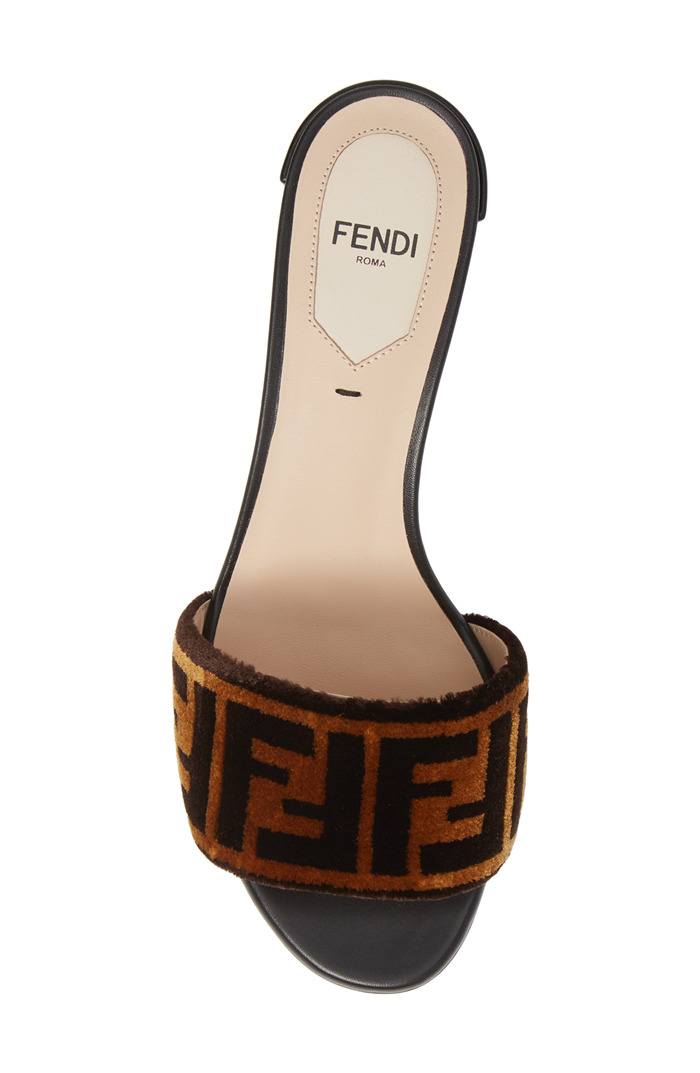 FENDI Logo Slide Sandal