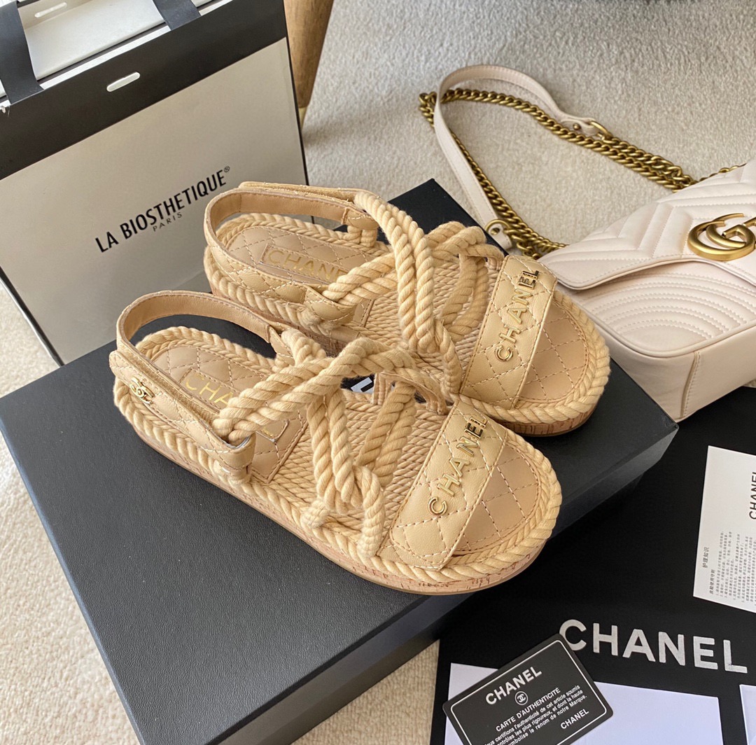 Chanel Dad Sandals leather mules