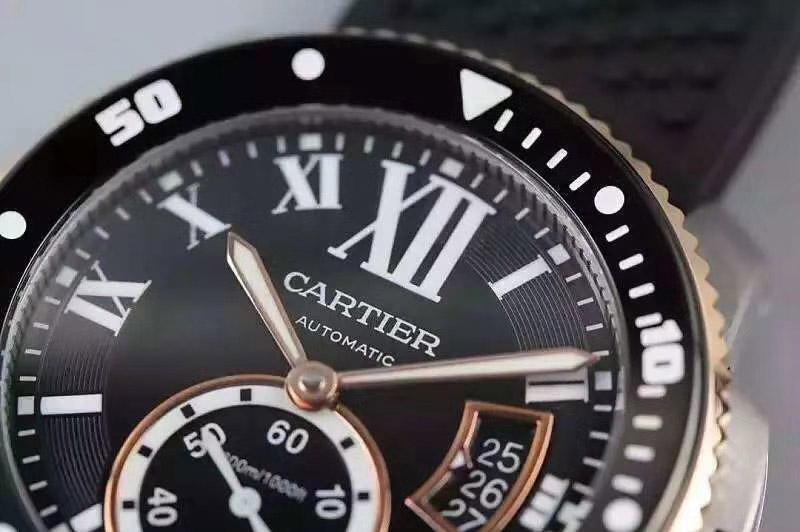 Calibre De Cartier Carbon Diver Watch W2Ca0004