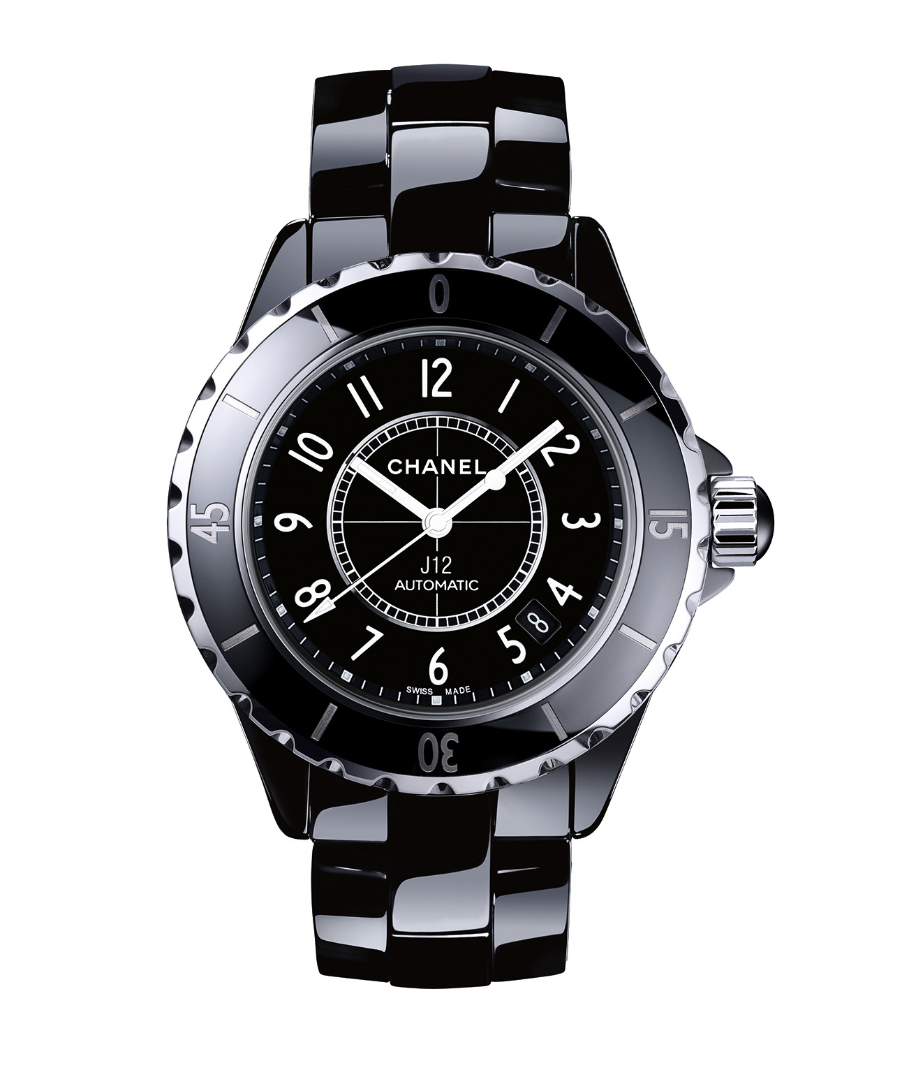 Chanel J12 Black Ceramic And Steel Unisex Watch