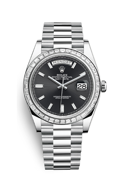 Rolex Day-Date 228396Tbr 40 Mm Platinum And Diamonds