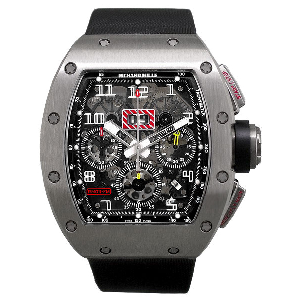 Richard Mille Felipe Massa Flyback Chronograph White Gold Rm011 Watch