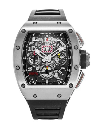 Richard Mille Felipe Massa Flyback Chronograph White Gold Rm011 Watch