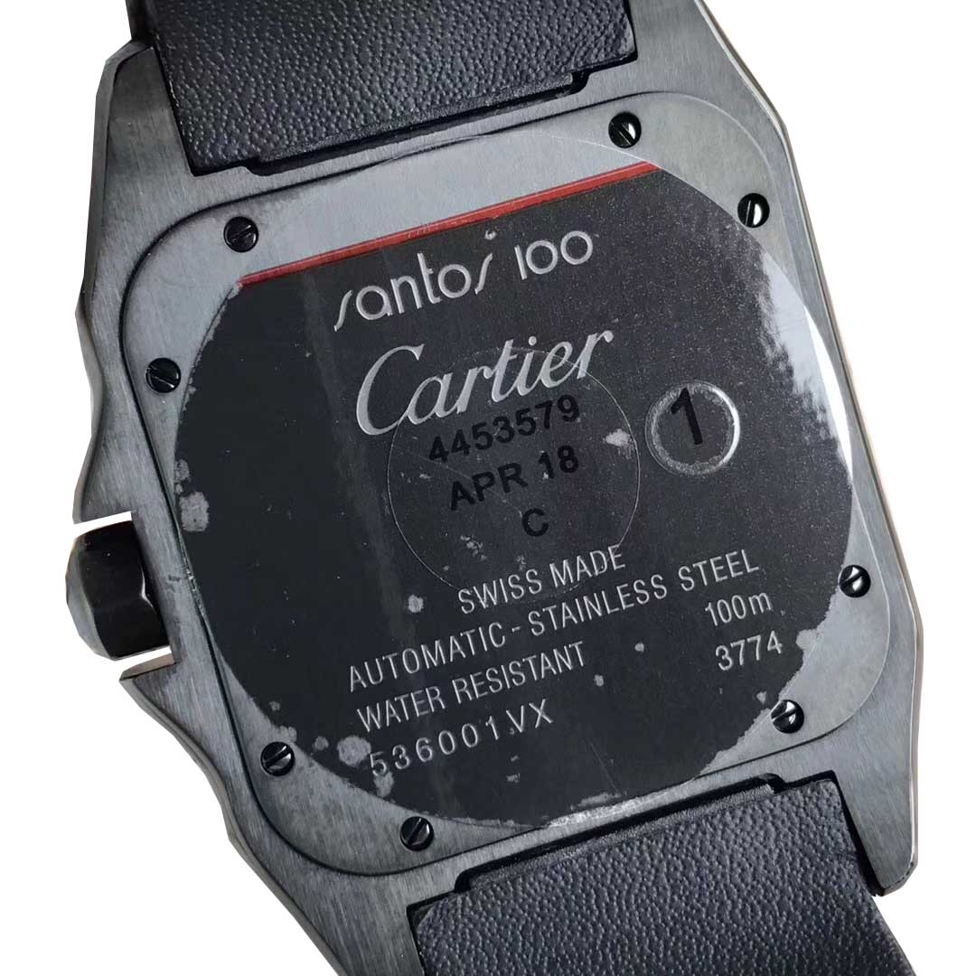 Cartier Santos 100 Carbon Watch Wssa0006