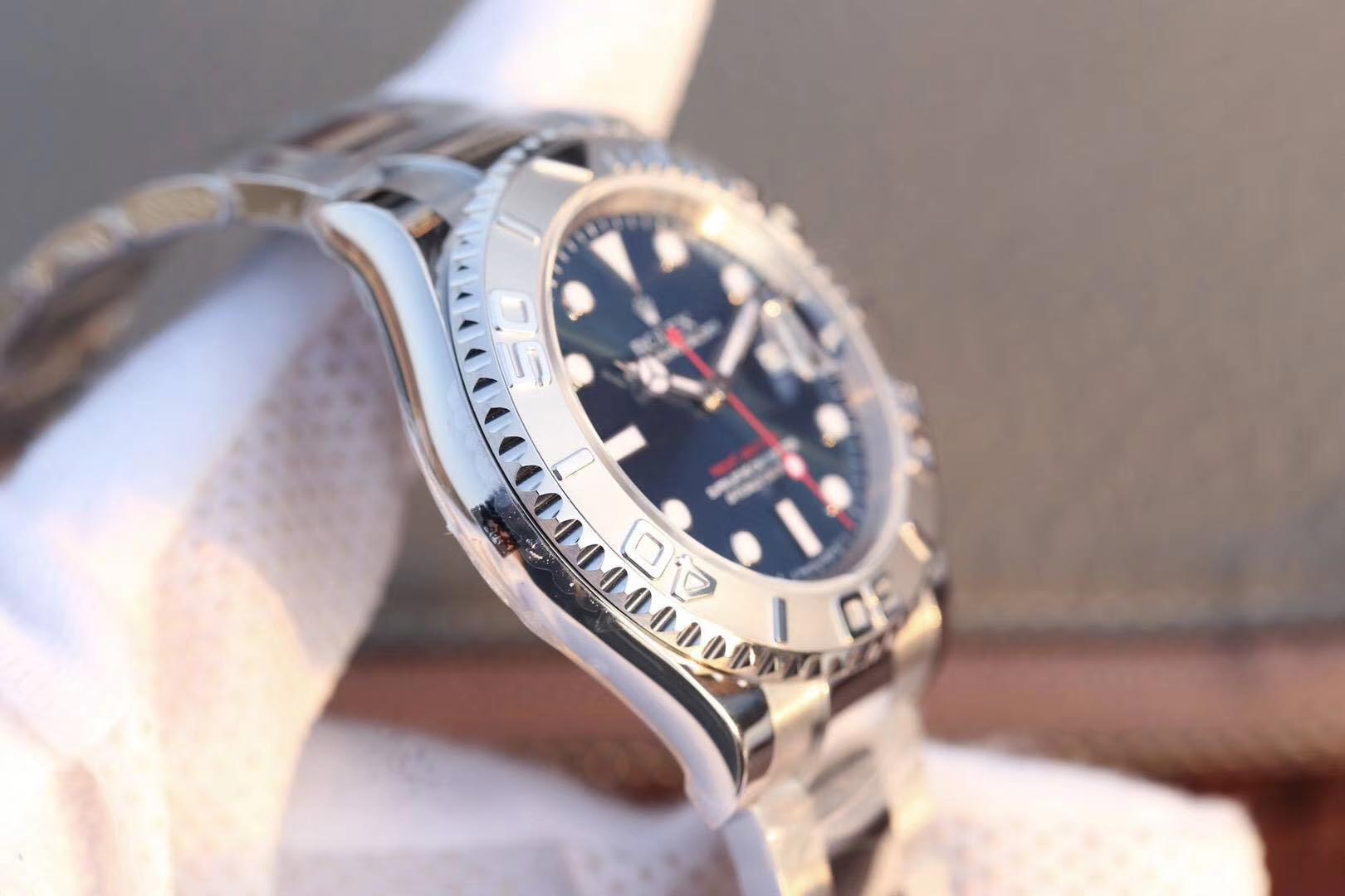 Rolex Steel And Platinum Rolesium Yacht-Master 40 Watch 