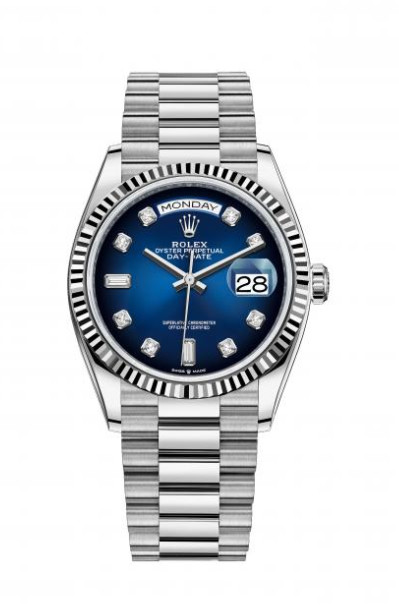 Rolex Day-Date 36 128239 White Gold Watch 