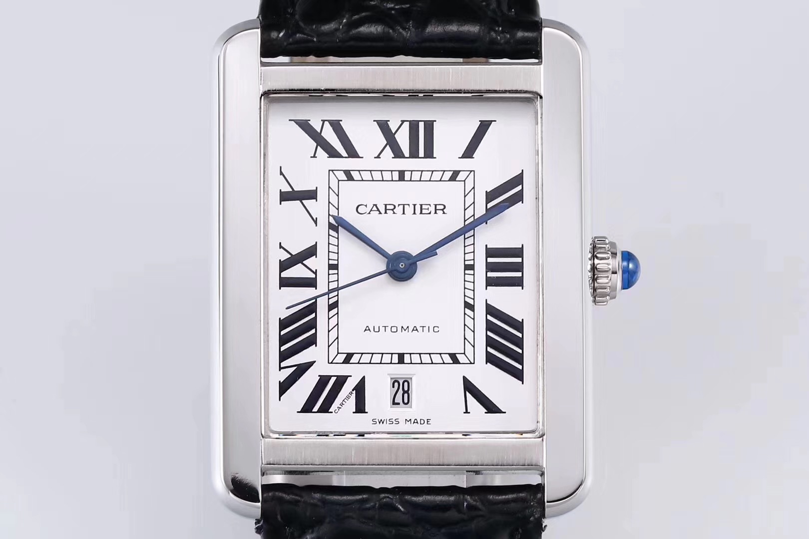 Cartier Tank Solo Xl Automatic Silver Dial Men'S Watch W5200027