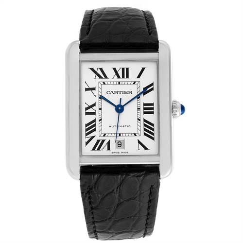 Cartier Tank Solo Xl Automatic Silver Dial Men'S Watch W5200027