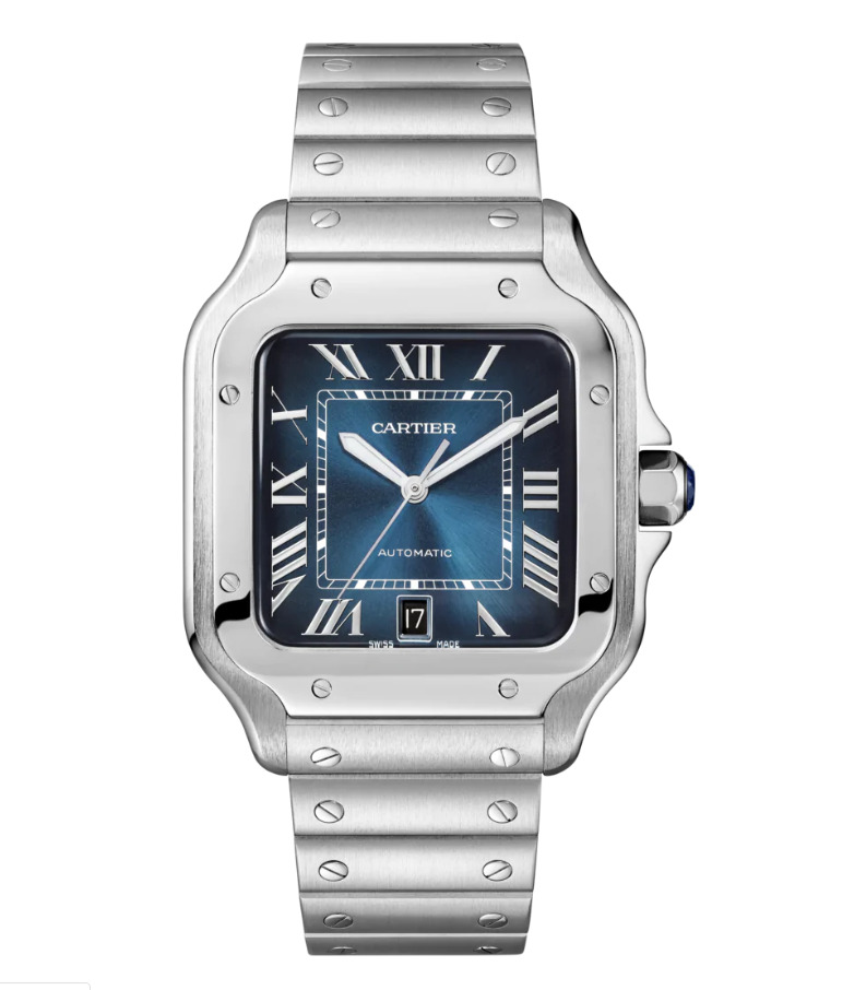 Cartier Santos De Cartier Wssa0013 Watch With Stainless Steel Bracelet And Stainless Steel Bezel 39.9Mm