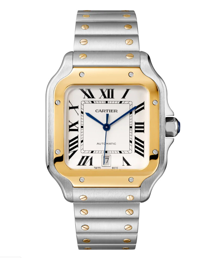 Cartier Santos De Cartier Wssa0013 Watch With Stainless Steel Bracelet And Stainless Steel Bezel 39.9Mm