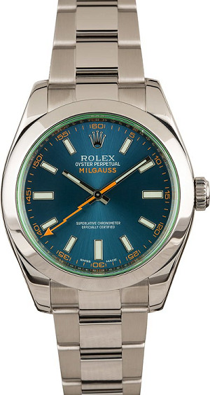 Rolex Milgauss Blue Dial 116400Gv