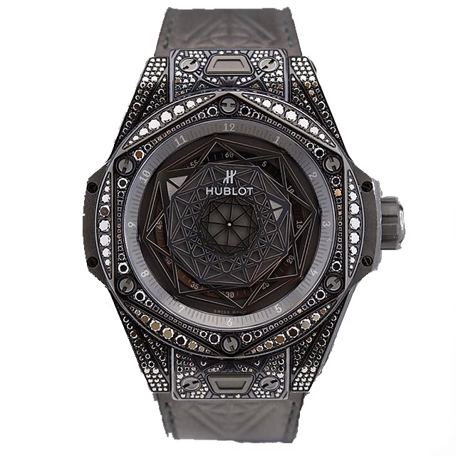 Hublot Big Bang Sang Bleu All Black Pave 45Mm