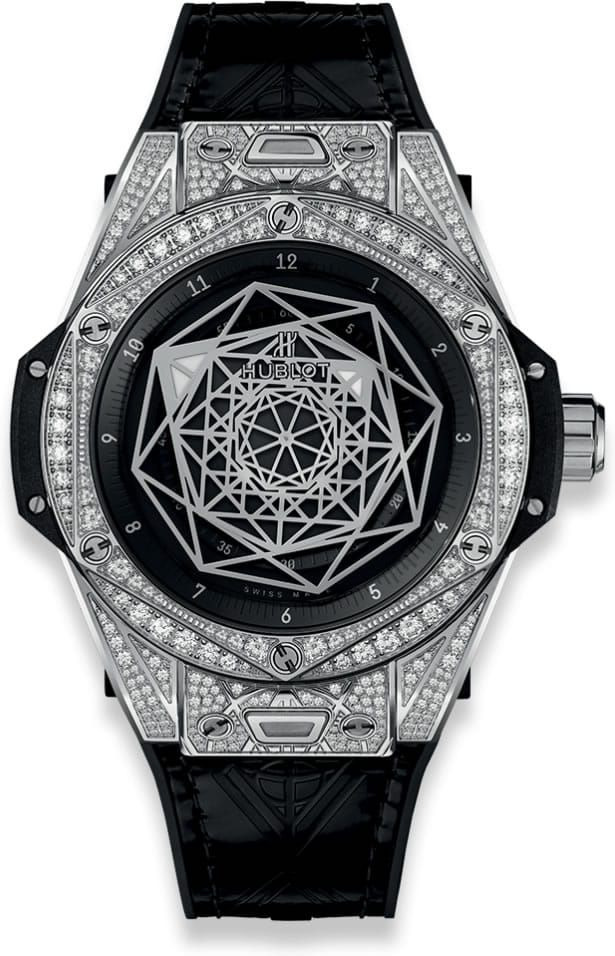 Hublot Big Bang Sang Bleu Titanium Pavé 45Mm