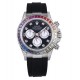 Rolex Cosmograph Daytona Rainbow Bezel Rubber Strap